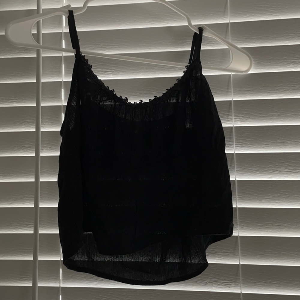 Black Cropped Top PacSun